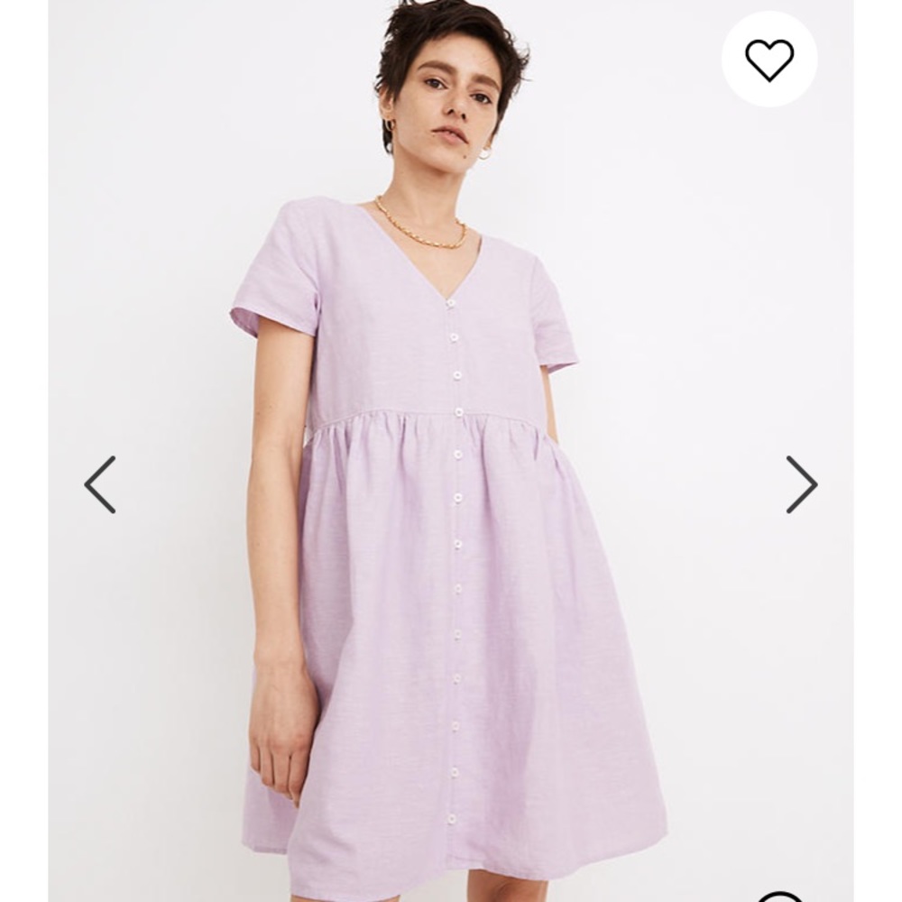Madewell Alexandra Linen dress in Lilac